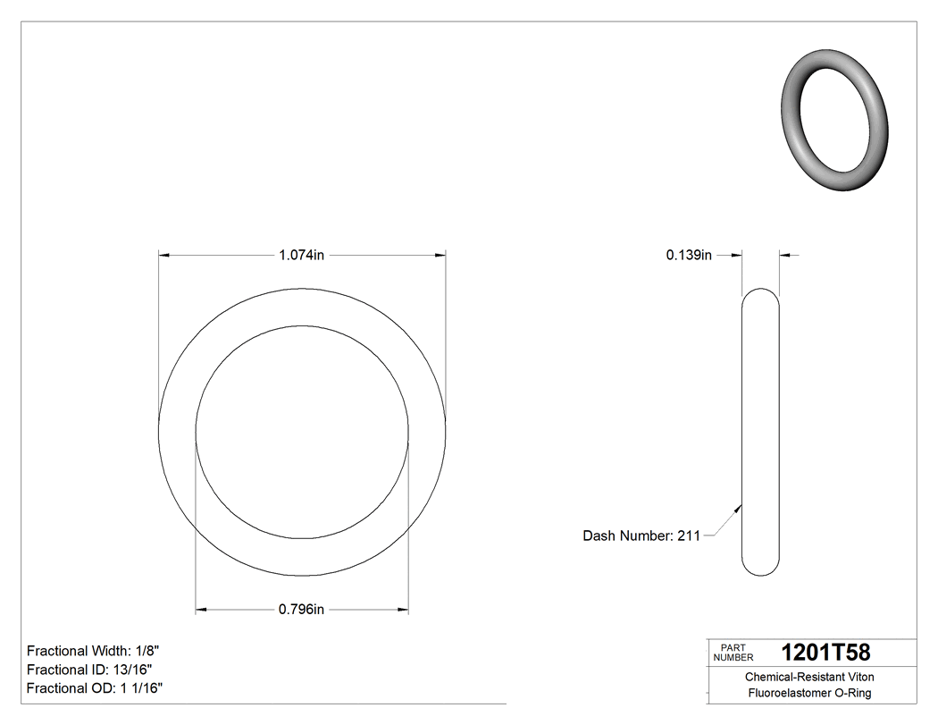 Technical drawing - 1201T58